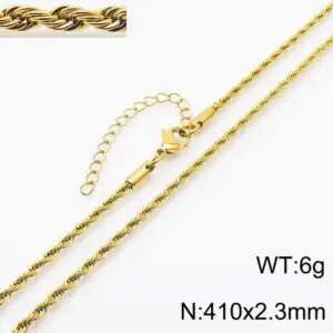 2.3mm Gold Necklace Kn235881-Z