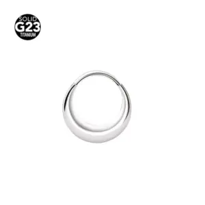 Crescent Silver (Titanium) / 1.2x10mm