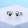 Wholesale 1 Pair Cartoon Style Heart Shape Copper Ear Studs