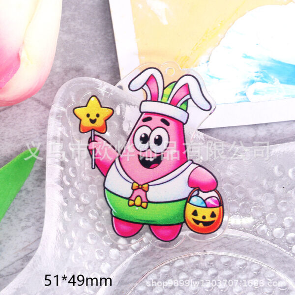 Wholesale Cross-Border New Loose Powder Cartoon Cute Strawberry Calf Bag Accessories Acrylic Cute DIY Patch Accessories