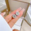 Wholesale PVD Coated Real Gold Plated Round Titanium Steel Elegant Waterproof Non Tarnish Ear Studs