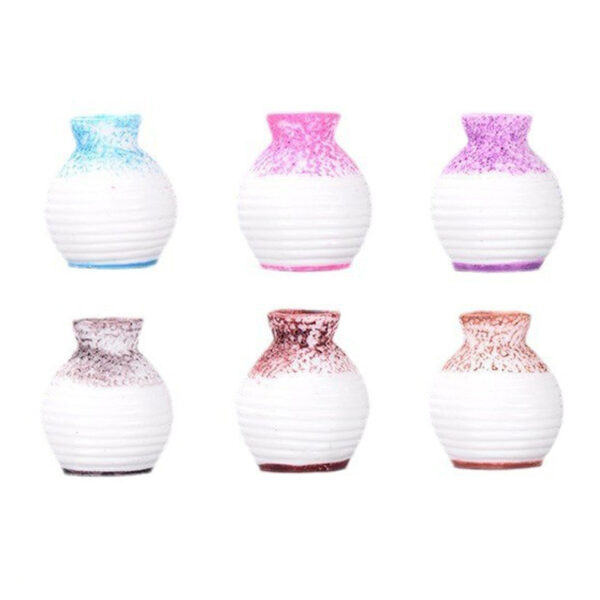Wholesale Micro-landscape Fleshy Ornaments Resin Crafts Simulation Ceramic Small Vase Creative Home Desktop Small Ornaments