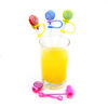 Wholesale Straw Cap Flower Fruit Straw Cover Silicone Dust Plug Party Straw