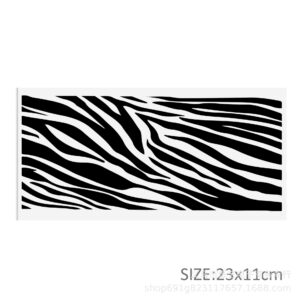 Zebra Pattern Series transparent crystal water cup waterproof sticker-13