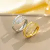 Wholesale Jewelry Elegant Classic Style Heart Shape Snake Butterfly Copper Zircon 18K Gold Plated K Gold Plated Inlay Open Rings