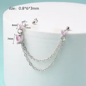 Style 3-Heart-Shaped Pink Zirconium