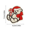 Wholesale Christmas Day Set with Classic Red and Green Embroidered Appliques