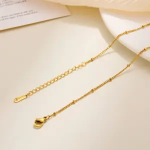 Side Clip Beads Bracelet / Gold