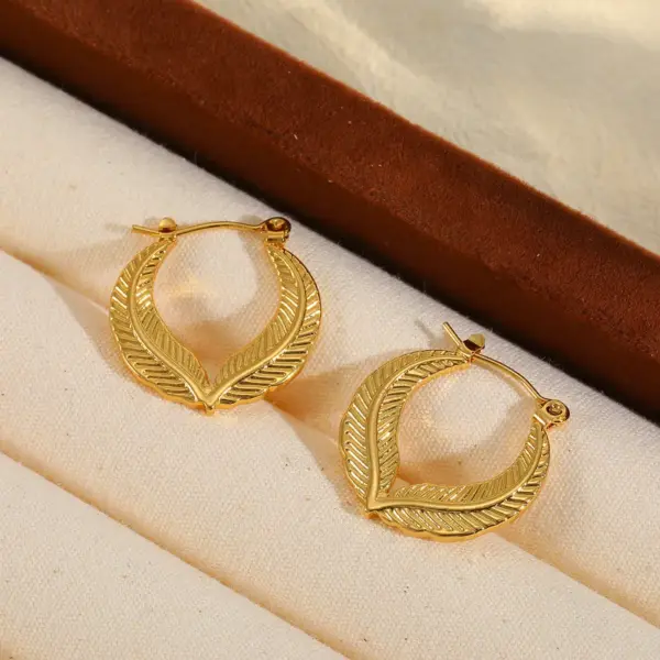 Wholesale 1 Pair Basic Simple Style Heart Shape Plating 304 Stainless Steel 18K Gold Plated Earrings
