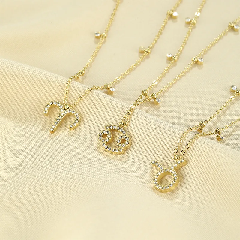 Wholesale PVD Coated Contion 304 Stainless Steel Simple Style Shiny Waterproof Non Tarnish 304 Stainless Steel Pendant Necklace