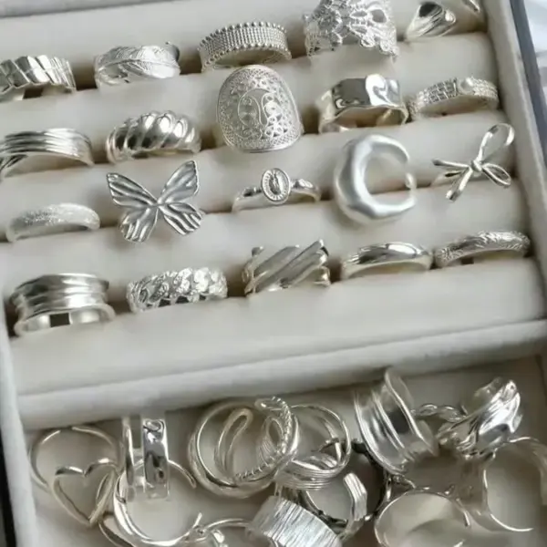 Wholesale Summer Copper Ring Women's Unique Design High-End Feelings Non-Fading Open Simple Style Accessories