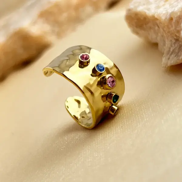 Wholesale PVD Coated Real Gold Plated 18K Gold Geometric 304 Stainless Steel Elegant Retro Beach Waterproof Non Tarnish Jewelry Set