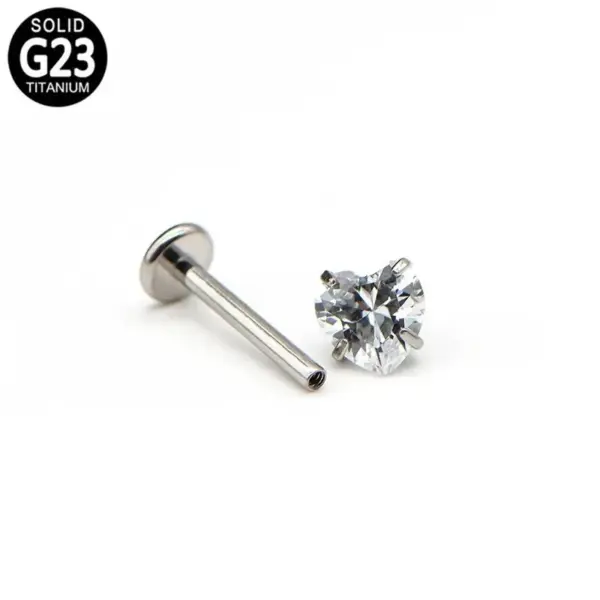 Wholesale Modern Style Sweet Titanium Alloy Heart-shaped Earrings And Lip-shaped Brooch Four-prong Zircon Fashion Jewelry Suitable For Men And Women