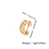 1 Piece Elegant Luxurious Geometric Plating Copper Zircon Ear Cus