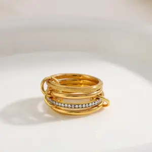 C-Four Layers-Gold Single Layer Diamond Matte-8