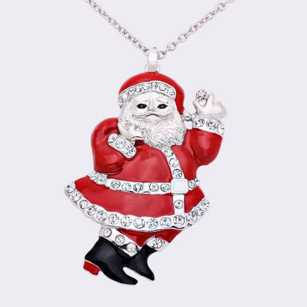 oly-b45f34ca312a842b1e8f9d914d8234d9 Wholesale Cute Santa Claus long sweater necklace