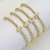 Wholesale New DIY Design Niche Temperament Inlaid Zirconium 26 English Letter Accessories Copper Bead Beaded Bracelet Ornament