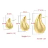 Wholesale 1 Pair Vintage Style Simple Style Streetwear Water Droplets Plating Copper 18k Gold Plated Ear Studs