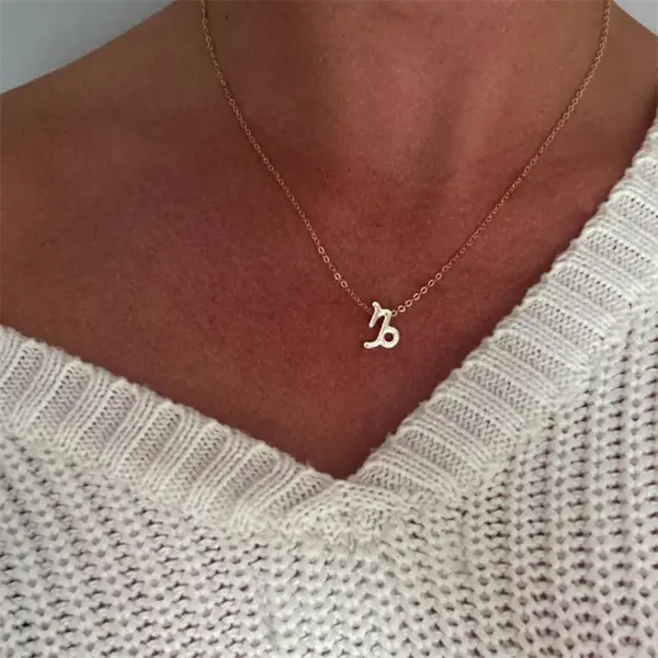 Wholesale PVD Coated 14K Gold Real Gold Plated Constellation Stainless Steel Titanium Steel Fashion Waterproof Non Tarnish 304 Stainless Steel Necklace