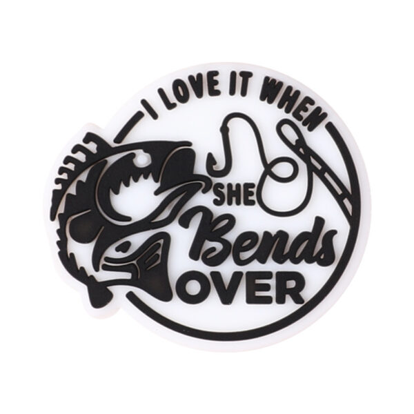 Wholesale Cross-Border Personalized Jewelry Silicone Beads Creative Bracelet Pen Tip Decoration Focus Beads English Letters Glue Beads