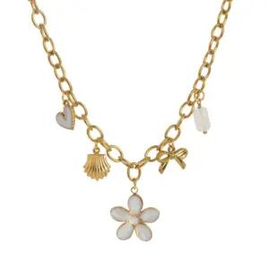 Flower Necklace White Series