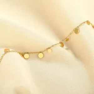 PVD Coated Round 304 Stainless Steel Simple Style Waterproof Non Tarnish 304 Stainless Steel Bracelets