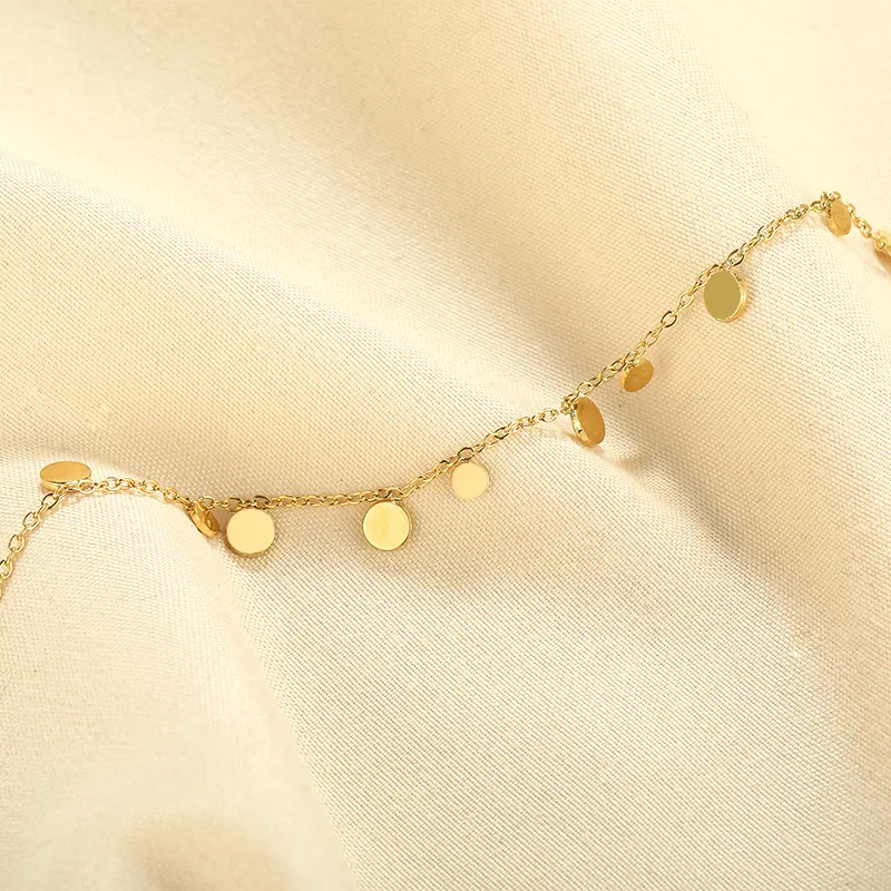 Wholesale PVD Coated Round 304 Stainless Steel Simple Style Waterproof Non Tarnish 304 Stainless Steel Bracelets
