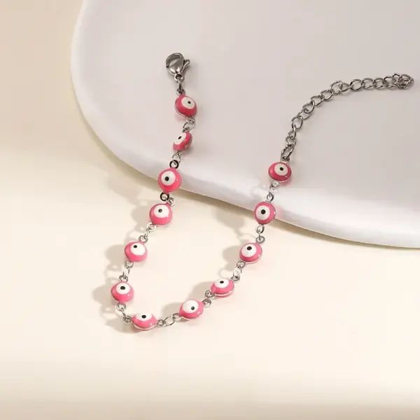 Wholesale Streetwear Eye 201 Stainless Steel Bracelets In Bulk