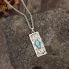 Wholesale Bohemian vintage style turquoise pendant necklace