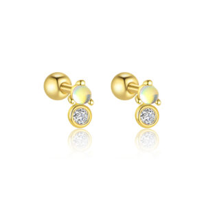E4831-gold/pair / 925 silver