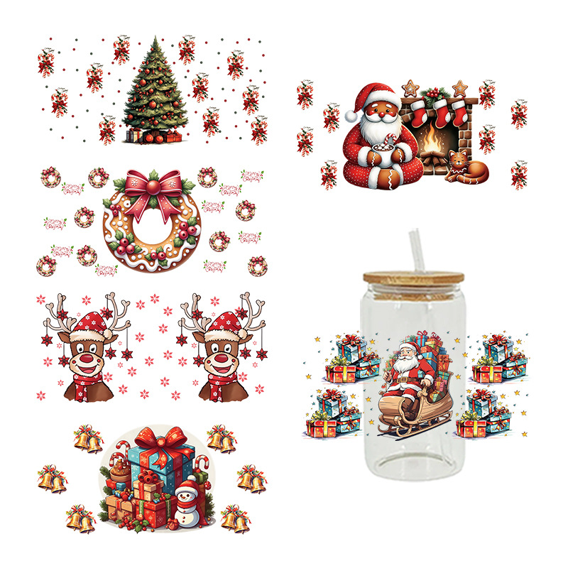 Wholesale Christmas UV DTF Crystal C Stickers