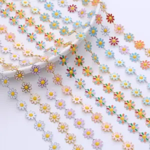 Wholesale PVD Coated Flower 304 Stainless Steel Fashion Waterproof Non Tarnish 304 Stainless Steel Necklace