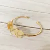 Retro Solid Color Natural Stone Bangle In Bulk
