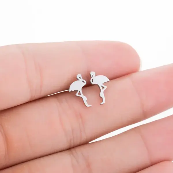 Wholesale Simple Style Geometric Plating 304 Stainless Steel No Inlaid 18K Gold Plated Earrings