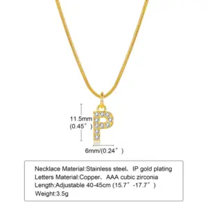 Gold / Letter P
