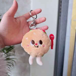 Hamburger + Silver Buckle / About 10cm