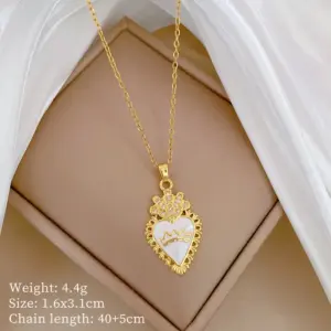 A320 Titanium Steel Chain Copper Pendant