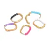 Wholesale 1 Pair Simple Style U Shape Enamel Stainless Steel Earrings