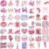 Wholesale 50 Pink Coast Girl Graffiti Stickers Decorative Guitar Laptop Luggage DIY Waterproof Cross Border