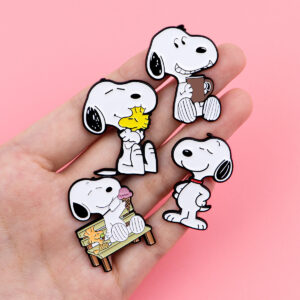 Wholesale Cute Dog Brooch Cartoon Metal Badge Clothing Brooch Accessories