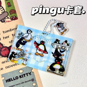 Wholesale Pingu Penguin Original Card Holder, Cute Acrylic Card Holder for Students (Campus Card, Meal Card, Aess Card Protector)