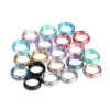 Wholesale 1 Piece Retro Solid Color Plating 304 Stainless Steel Titanium Steel Hoop Earrings