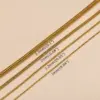 201 Stainless Steel Solid Color PVD Coated 18K Gold Plated Real Gold Plated IG Style Simple Style Waterproof Non Tarnish Plating Gold Sier Bracelets