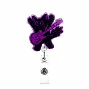 Purple rock bear + transparent rotating clip