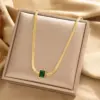 Wholesale 304 Stainless Steel 18K Gold Plated Modern Style Simple Style Round Star Heart Shape Pendant Necklace