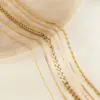 Wholesale Jewelry Casual Simple Style Streetwear Geometric Titanium Steel Plating DIY Jewelry Accessories Chain Necklace