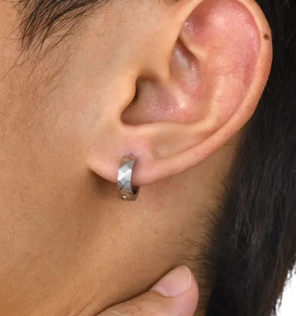 Wholesale PVD Coated Real Gold Plated Solid Color 304 Stainless Steel Casual Classic Style Waterproof Non Tarnish Hoop Earrings