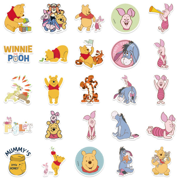 Wholesale 50 Cartoon Teddy Bear Doodle Stickers
