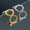 Wholesale Fashion Geometric Titanium Steel Plating Open Ring