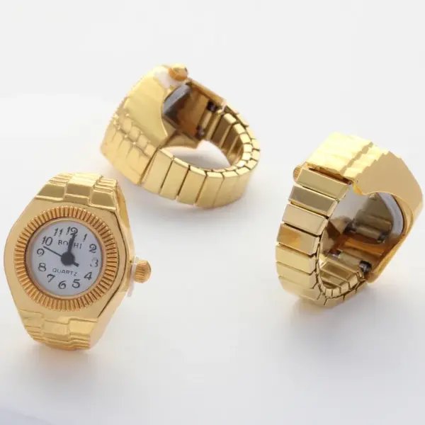 Wholesale Water Plating Clock Alloy Casual Simple Style Open Rings Rings